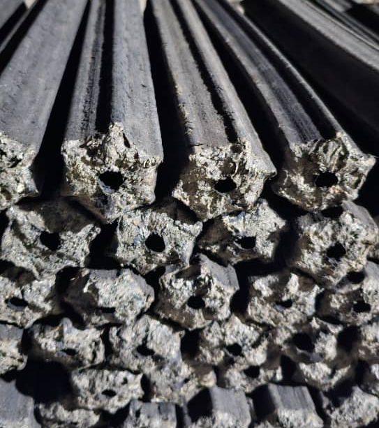 Compressed charcoal - hexagon - 3