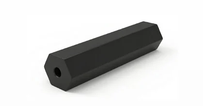 Compressed charcoal - hexagon - Shapes and sizes